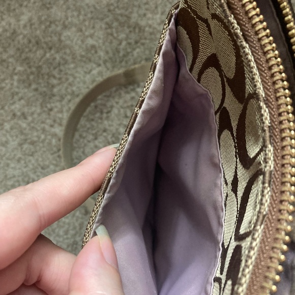 Coach Brown and Tan Crossbody Bag - Picture 6 of 8